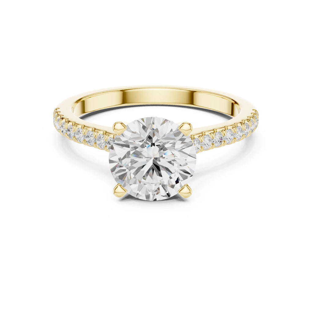 Sanaya 2ct Round Moissanite Solitaire Diamond Ring for her