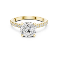 Load image into Gallery viewer, Sanaya 2ct Round Moissanite Solitaire Diamond Ring for her