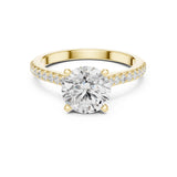 Sanaya 2ct Round Moissanite Solitaire Diamond Ring for her