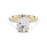 Pari 4ct Oval Moissanite Solitaire Diamond Ring for her