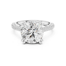 Load image into Gallery viewer, Ivana 4ct Round Moissanite Solitaire Diamond Ring for her