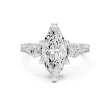 Load image into Gallery viewer, Damini 2.5ct Marquise Moissanite Solitaire Diamond Ring for her