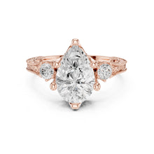 Load image into Gallery viewer, Suhana 2.5ct Pear Moissanite Solitaire Diamond Ring for her