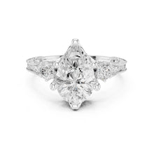 Load image into Gallery viewer, Suhana 2.5ct Pear Moissanite Solitaire Diamond Ring for her