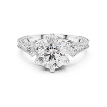 Load image into Gallery viewer, Rohini 2.5ct Round Moissanite Solitaire Diamond Ring for her