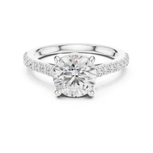 Load image into Gallery viewer, Ridhi 2ct Round Moissanite Solitaire Diamond Ring for her