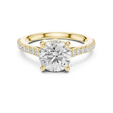 Ridhi 2ct Round Moissanite Solitaire Diamond Ring for her