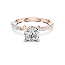 Load image into Gallery viewer, Kashvi 2ct Cushion Moissanite Solitaire Diamond Ring for her
