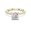 Kashvi 2ct Cushion Moissanite Solitaire Diamond Ring for her