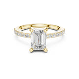 Amaira 2ct Emerald Moissanite Solitaire Diamond Ring for her