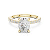 Devika 2ct Oval Moissanite Solitaire Diamond Ring for her