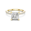 Bhavya 2ct Princess Moissanite Solitaire Diamond Ring for her