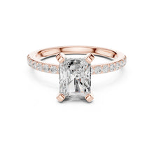 Load image into Gallery viewer, Niharika 2ct Radiant Moissanite Solitaire Diamond Ring for her