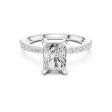 Load image into Gallery viewer, Niharika 2ct Radiant Moissanite Solitaire Diamond Ring for her