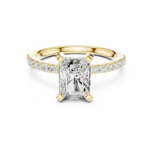 Load image into Gallery viewer, Niharika 2ct Radiant Moissanite Solitaire Diamond Ring for her