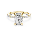 Niharika 2ct Radiant Moissanite Solitaire Diamond Ring for her