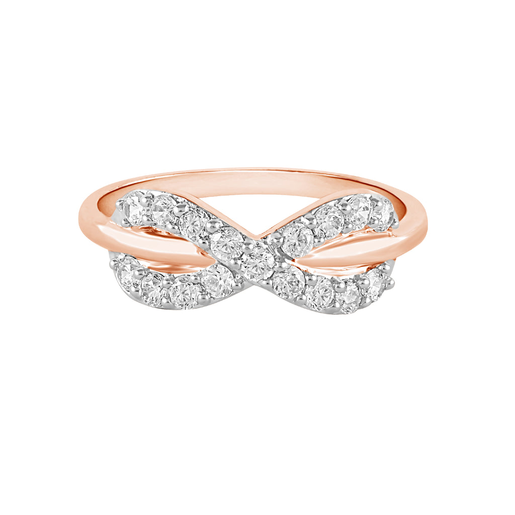 Ixora Diamond Silver Ring for Women