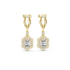 Devahuti Silver Moissanite Dangler Earring for Her