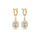 Devahuti Silver Moissanite Dangler Earring for Her