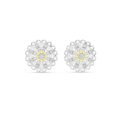 Esha Silver Moissanite Earring for Her