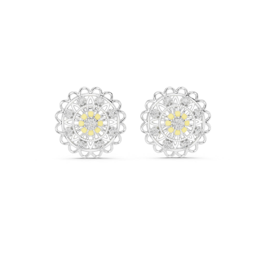 Esha Silver Moissanite Earring for Her