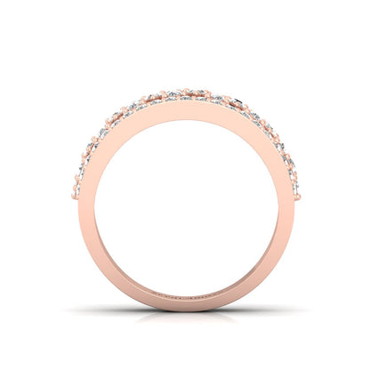 Shimmer Cocktail CZ Band Ring