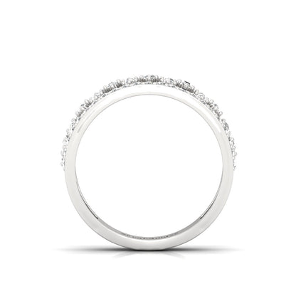 front view of Silver ring for her