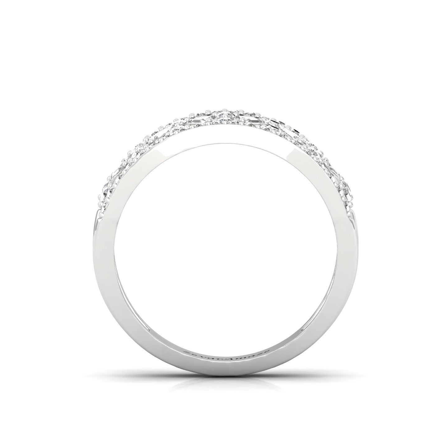 Front View of Silver ring for her