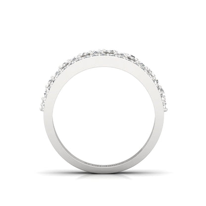 Shimmer Cocktail CZ Band Ring