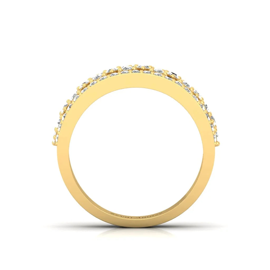 yellow gold ring - front view