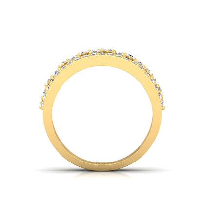 Shimmer Cocktail CZ Band Ring