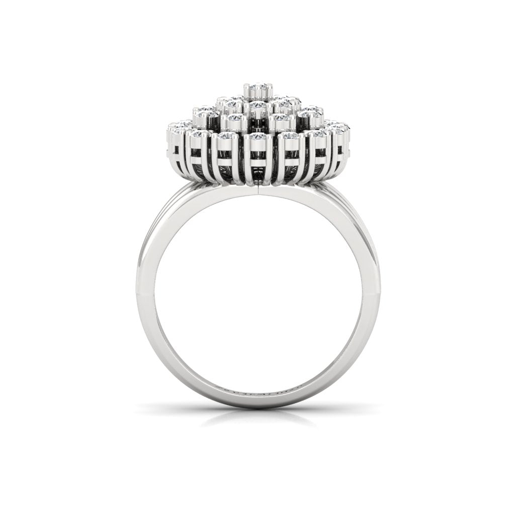 Silver Multistone CZ Ring
