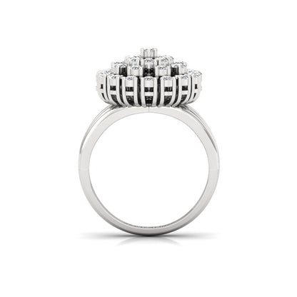 Silver Multistone CZ Ring