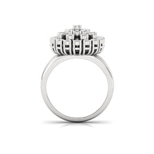 Load image into Gallery viewer, Silver Multistone CZ Ring