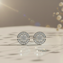 Load image into Gallery viewer, Moon studded earrings