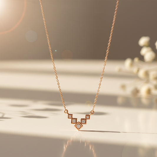 Bella Rose gold Penadant