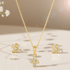 Windmill yellow gold pendant set