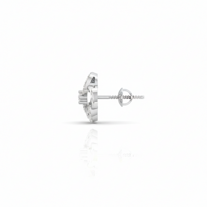 Infinity Floral Rose Gold Sterling Silver Earrings for Women