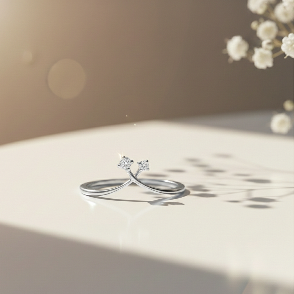 Manvi Silver Ring for Women