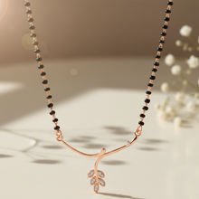 Load image into Gallery viewer, Rose Gold leaf mangalsutra