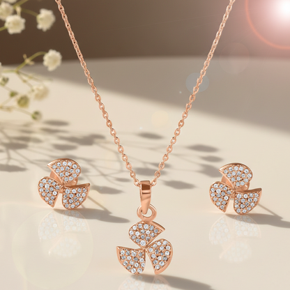 Trillium Rose Gold Pendant