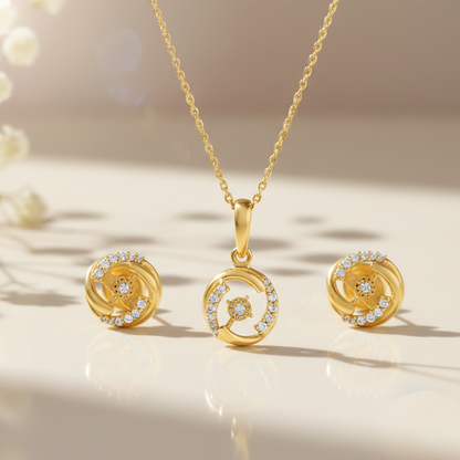 Eba Yellow Gold Pendant