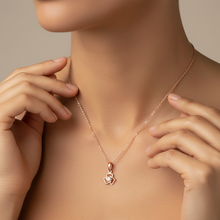 Load image into Gallery viewer, Rose Gold Mini Hex Pendant