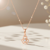 Rose Gold Mini Hex Pendant