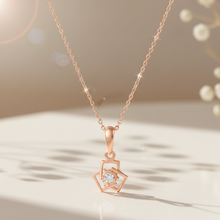 Load image into Gallery viewer, Rose Gold Mini Hex Pendant