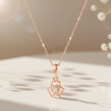 Rose Gold Mini Hex Pendant
