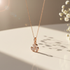 Rose Gold Dainty Trio Pendant