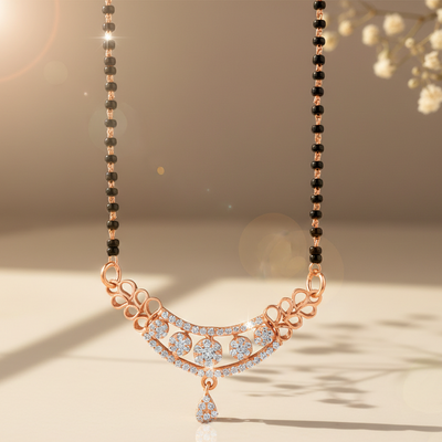 Rose Gold Diva Mangalsutra