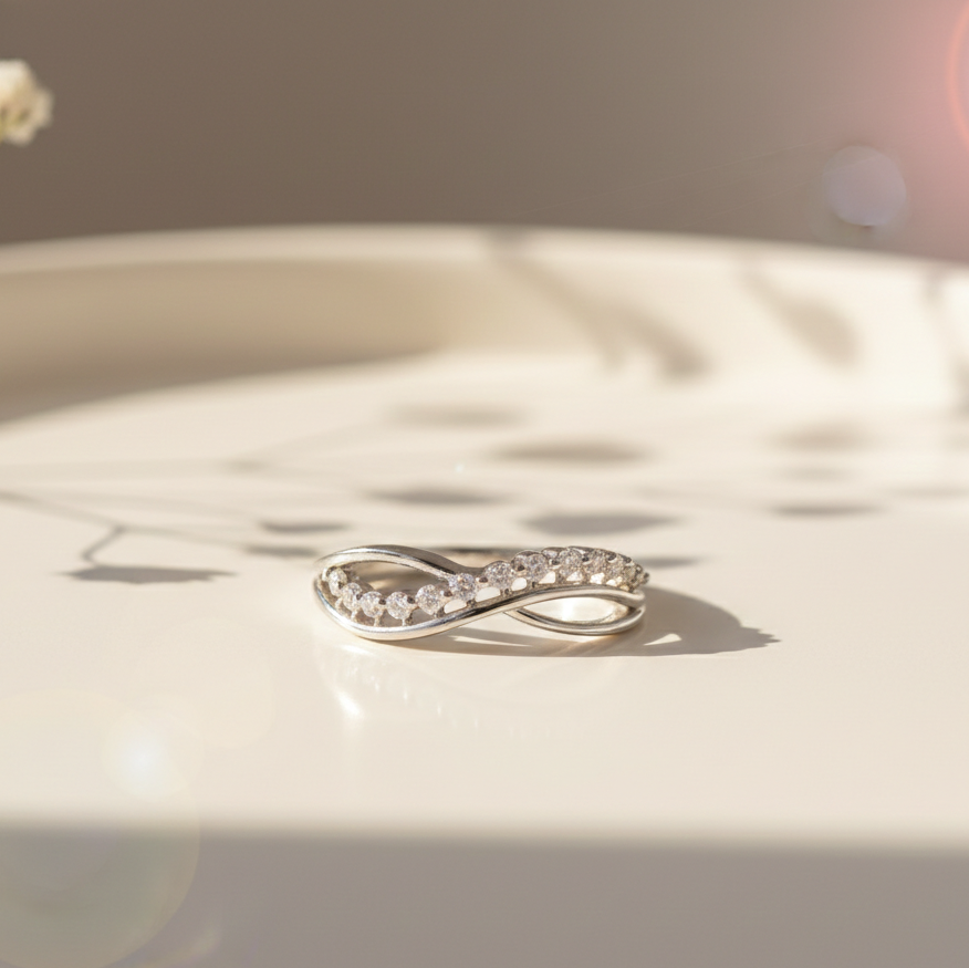 Trisha Silver Ring for Women