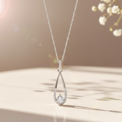 Silver Drop  Pendant